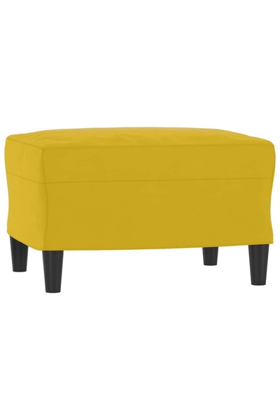 vidaxl Taburet, galben, 60x50x41 cm, catifea