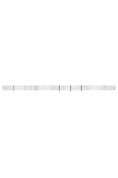 vidaxl Gard din plasă de sârmă cu țăruși de fixare, verde, 1,1 x 25 m