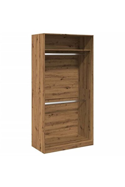 vidaxl Dulap, stejar artizanal, 100 x 50 x 200 cm, lemn prelucrat