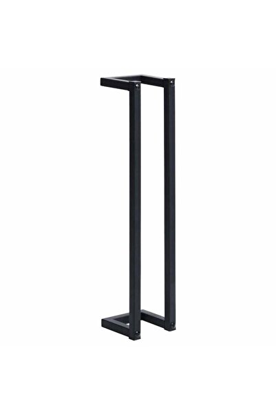 vidaxl Suport prosoape, negru, 12.5 x 12.5 x 60 cm, fier