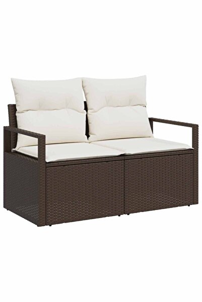 vidaxl Canapea de grădină cu pernă 120 x 62 x 69 cm poliratan