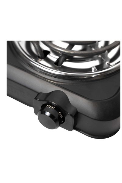 rebune Spiral Electric Stove, Two Burners, 5 Temperature Levels With Safety System 2000 W RE-4-059 Black
