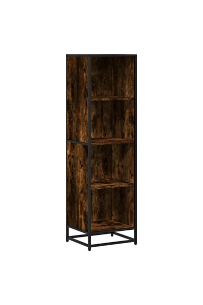vidaxl Bibliotecă, stejar fumuriu, 40x35x139 cm, lemn prelucrat