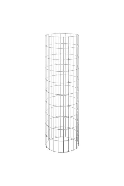 vidaxl Stâlp gabion, Ø30 x 100 cm, Oțel zincat, Circular