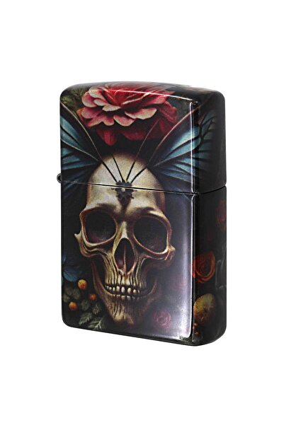 Zippo Αναπτήρας λαδιού FLORAL SKULL 46848