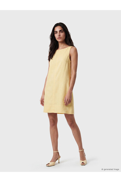 LC Waikiki A Plantation Linen Blend Mini Dress for Style Enthusiasts from Uzg...