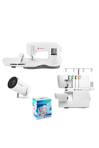 SİNGER SE300 Dikiş Nakış S0105 Overlok Makinesi HC-22 Dikiş Seti Avantaj Pake...