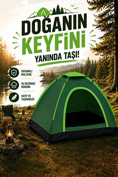 Vadi Su Geçirmez Kamp Çadırı Kolay Kurulumlu Outdoor Doğa ve Piknik Çadırı - ...