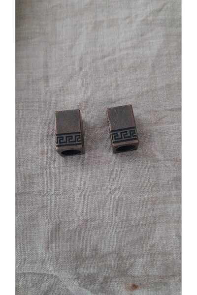 ILCARE Antique Copper Metal Bag End 11 X14 mm 2 Pieces