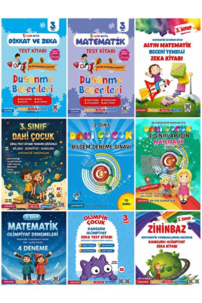 Altın Nokta Yayınevi Altın Nokta Yayınları 3.Sınıf Bilsem-Kanguru-Olimpiyat S...