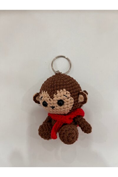 TOIVOS Amigurumi Maymun Anahtarlık