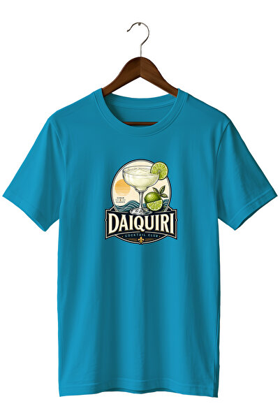 remonz Daiquiri Cocktail Club Unisex Cocktail Printed Regular Fit Crew Neck T...
