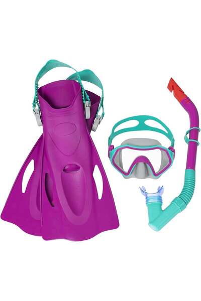BESTWAY Çocuk Maske Şnorkel Palet Dalış Seti