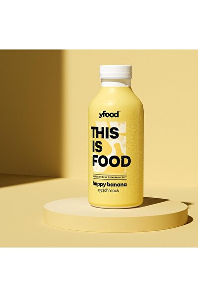 YFC مشروب yfood Happy Banana للوجبات، 6 عبوات × 500 مل للتنقل والأيام المزدحم...