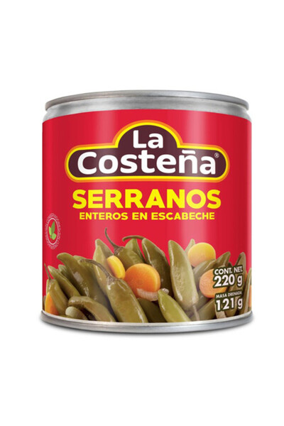 La Costena Ardei Serrano Intregi 199g