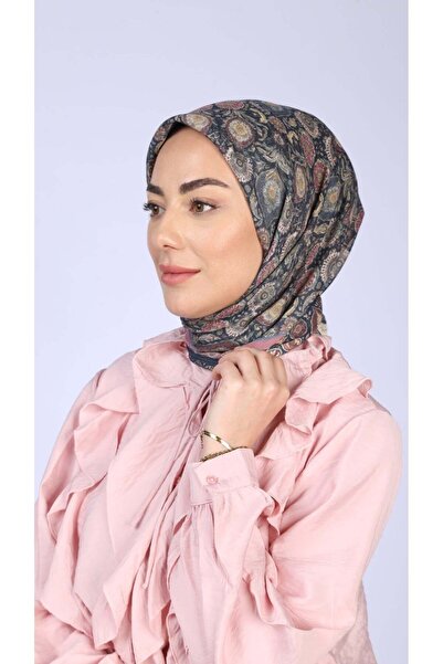 locella Soft Pamuk Eşarp Lacivert
