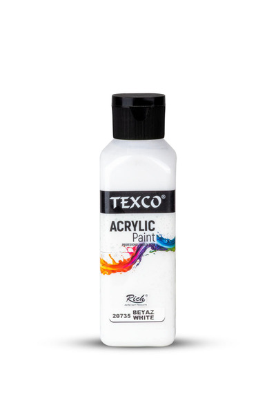 Rich TEXCO AKRİLİK BOYA BEYAZ 130 ml Stok Kodu: TXC-AKR-130-20735