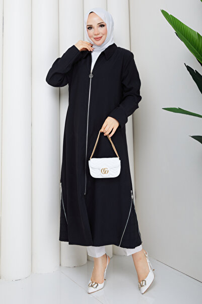 Pamuk Butik Women's Skirt with Zipper Detail, Wear and Go