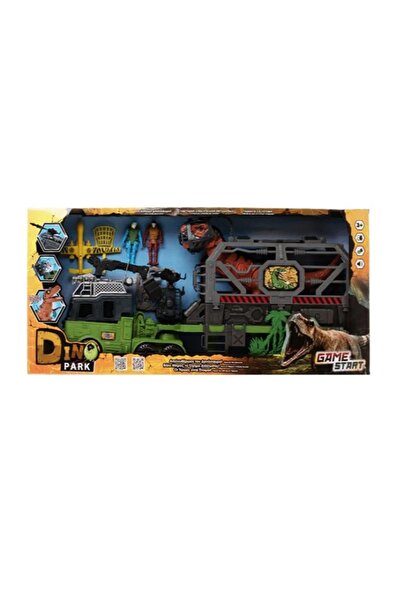 OEM Set de camion de salvare cu dinozauri, cu figurine și efecte sonore