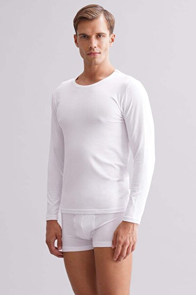 Aytuğ&Mısırlı Men's Modal by Tencel Hercules Slim Fit Crew Neck Long Sleeve U...