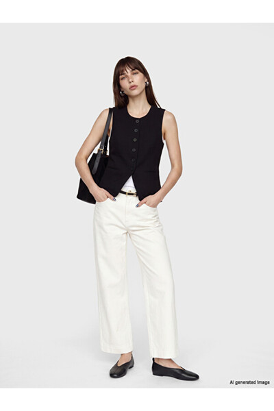 LC Waikiki Wide Leg Women's Jean Pants with Belt for Style Enthusiasts from U...