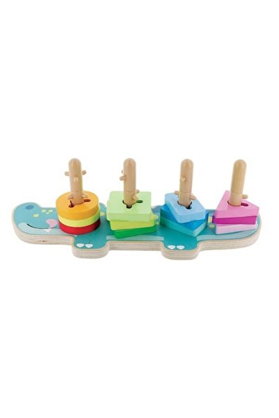 Trefl Jucărie Crocodil Cyryl, Trefl, Lemn, Multicolor