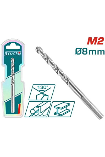 TOTAL - BURGHIU PENTRU METAL M2 HSS - 8MM