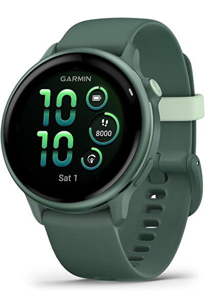 Garmin Vivoactive 6 Smartwatch, Metallic Jasper Green with Jasper Green Strap