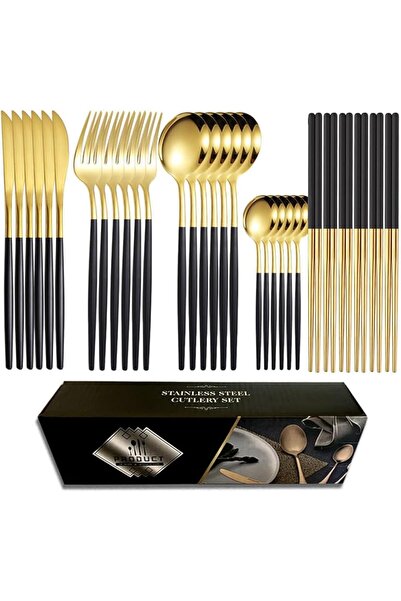 Generic GZLQHD Dining Dinnerware Tableware Kitchen Set, 30-piece Cutlery Set ...