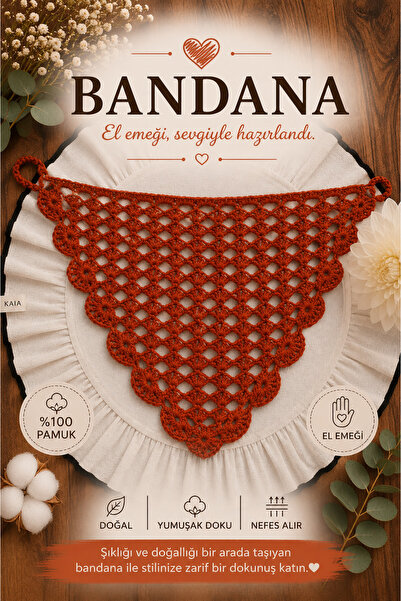 Bikaya Home Handmade Knitted Bandana |   100% Cotton |   Multi-Purpose Waist ...