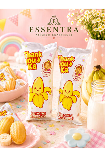 Essentra Home Thank You Ka Muzlu Kek 2'li Paket yumuşak kek snack cake mini kek