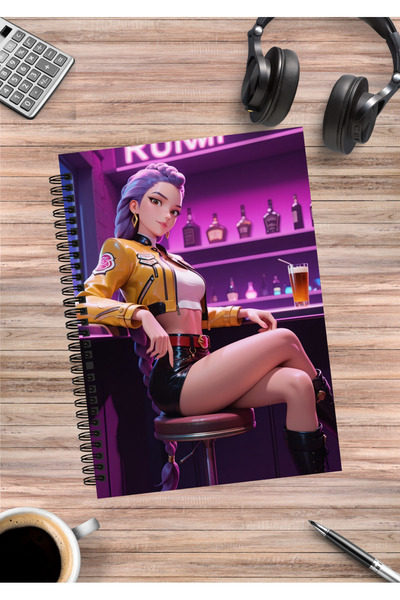 mertfigur Kpop Demon Hunters Anime Spiral Notebook A5 (50 Sheets)