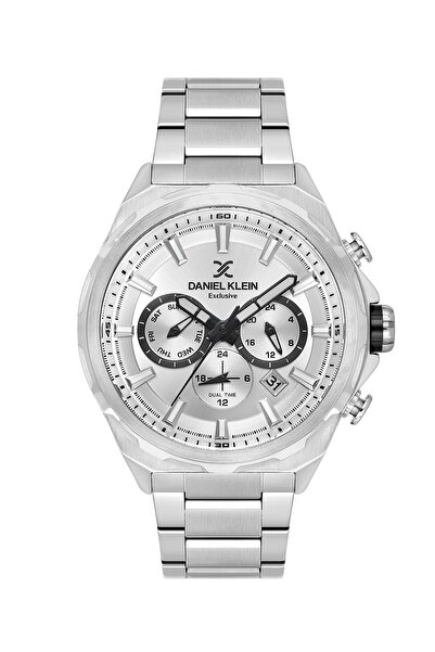 Daniel Klein Silver Color Inner Indicators Men's Wristwatch with Active Gift ...