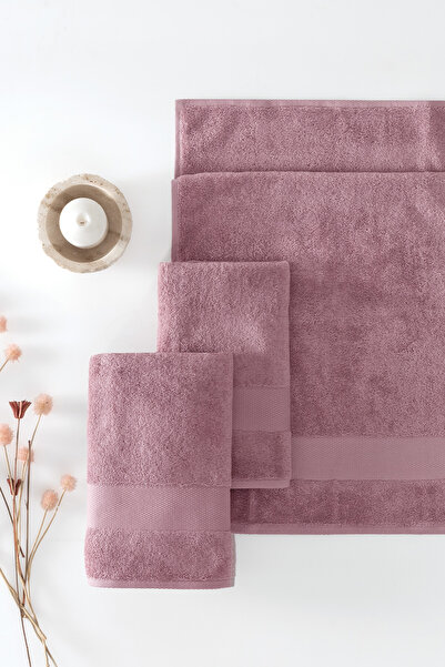 Yataş Essentials Combed Cotton Hand/Face/Head Towel - Dried Rose (50X90 cm)