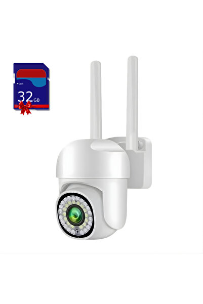 Vivendo Camera de supraveghere WiFi pentru exterior cu Card 32GB Inclus, HD p...