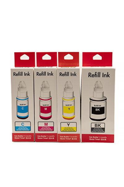 Dpi Toner Canon Muadil 4 Renk Takım G1400 G2400 G3400- Gı 490 Yazıcılar Için ...