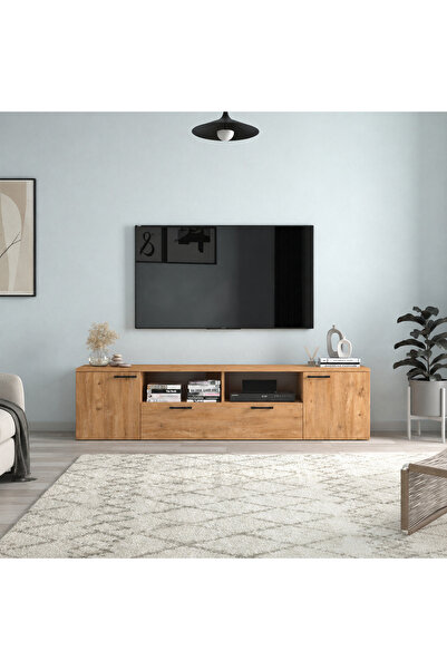 Vivendo Comodă TV modernă din PAL 181,3x41x45,6 cm, pentru living