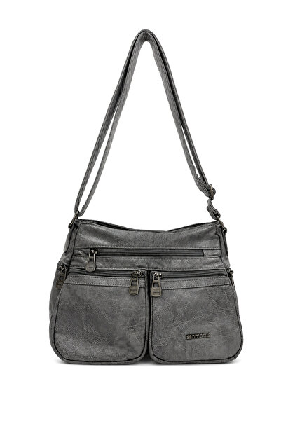 Sanmorris Faux Leather Multi-Pocket Women's Shoulder Bag Si-09