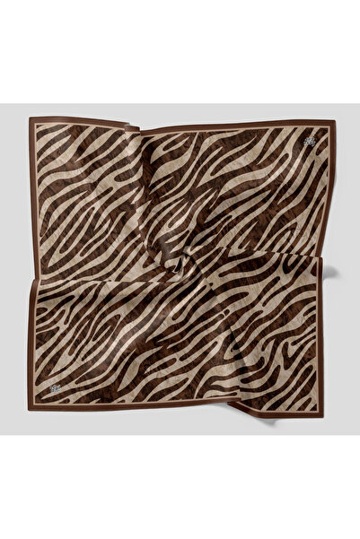 Levidor Crystal Scarf Safari Pattern Bitter Brown