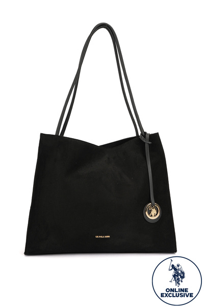 U.S. Polo Assn. حقيبة كتف نسائية سوداء Us26806