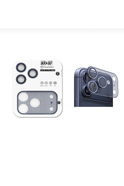 MEKTEK iPhone 17 Pro Max Compatible Metal Framed Camera Glass / Lens Protecti...