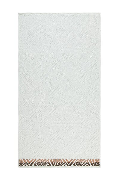 Civil Boys Ethnic Patterned 70*140 Towel - Ecru