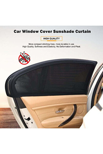Vivendo Parasolar auto geam lateral, set 2 buc, compatibil multi marca, negru