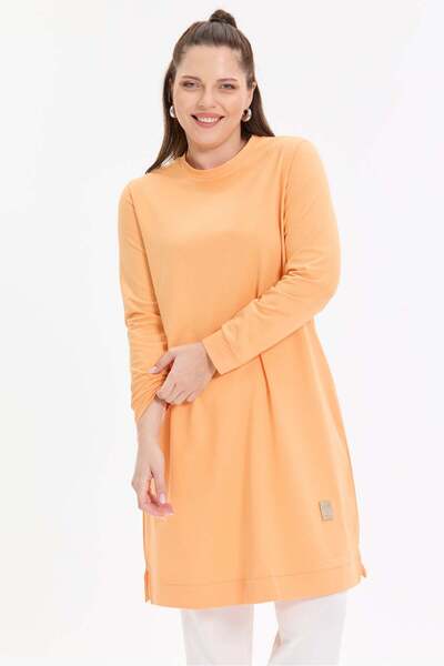 KADO OUTLET Basic Rahat Kalıp Uzun Kadın Tunik