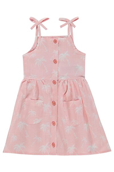 Civil Baby Bow Strap Flared Dress for 6-18 Months - Pink