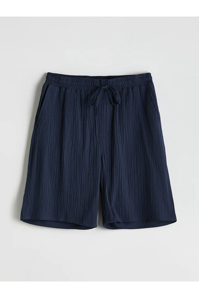 LC Waikiki Navy Blue Comfortable Fit Men's Shorts