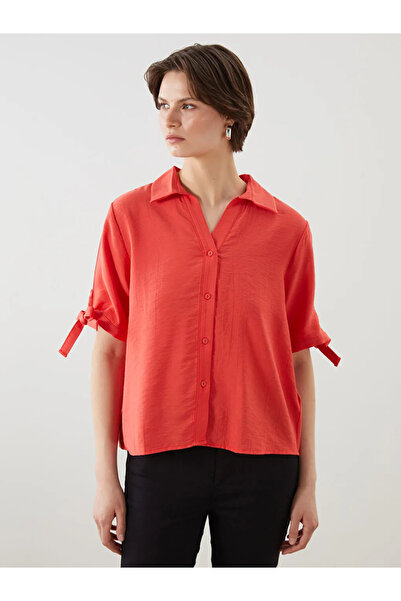 LC Waikiki Orange Loose Fit Women's Shirt