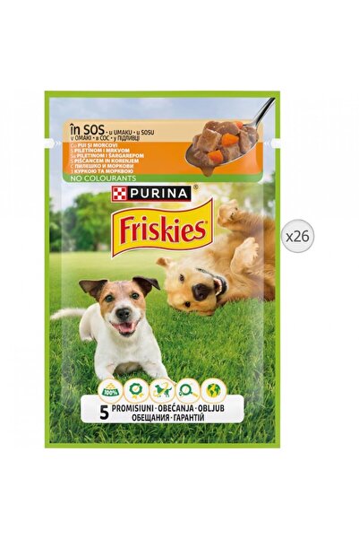 Friskies Hrană umedă pentru câini, PURINA ®   FRISKIES ®   Pui și Morcovi în ...
