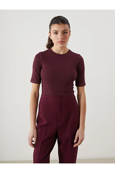 LC Waikiki Plum Crew Neck Women's Bodysuit