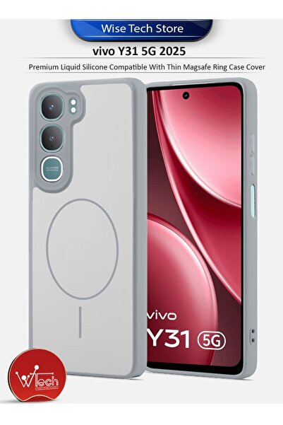 Wtech vivo Y31 5G 2025 SilkTouch Premium Matte Silicone Protective with Thin ...
